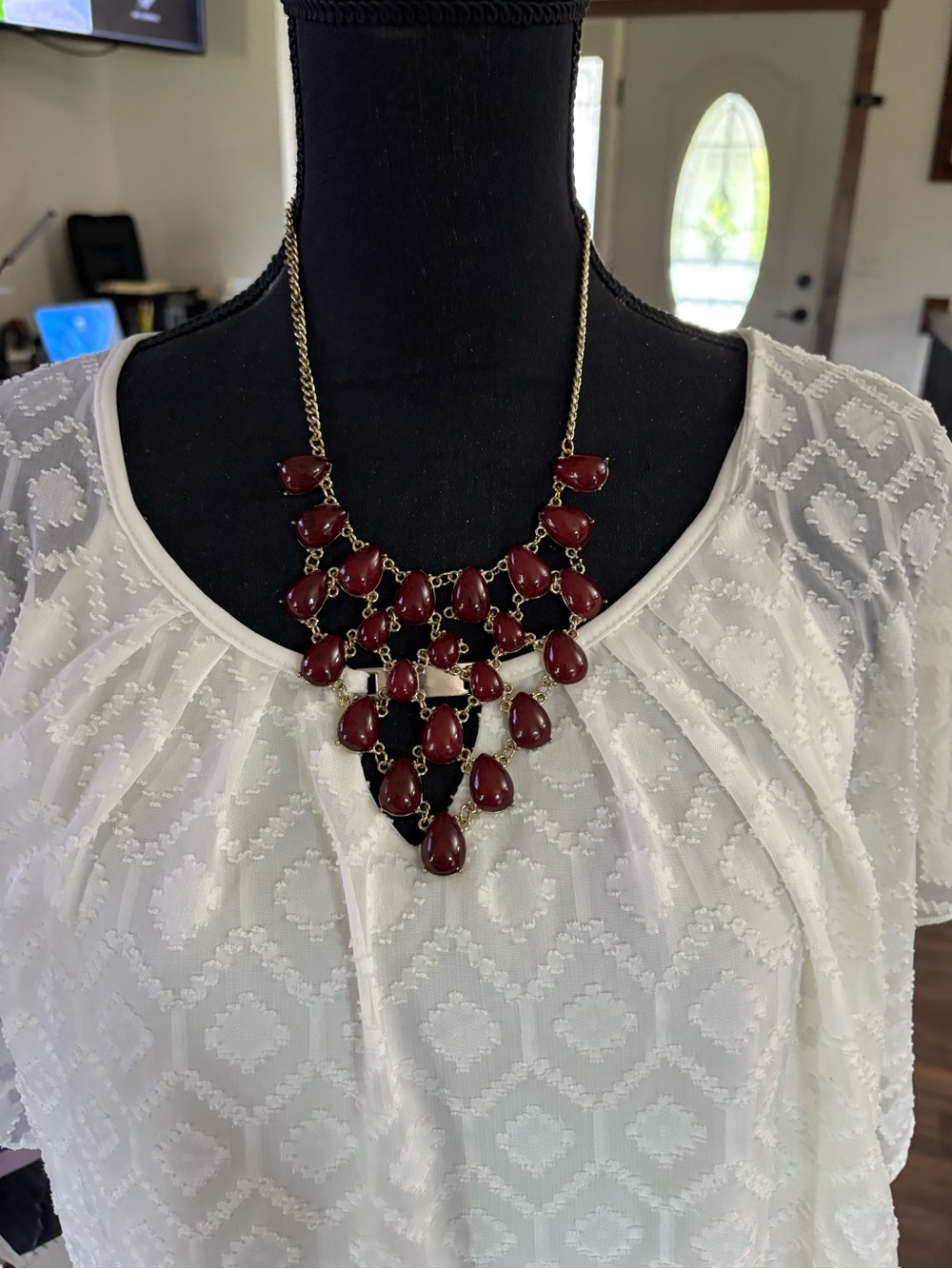 Cherry amber necklace 12 1/4 inches